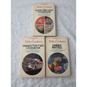 VTG Cooking with Betty Crocker Special Edition 3 Book Set 1970 Paperback